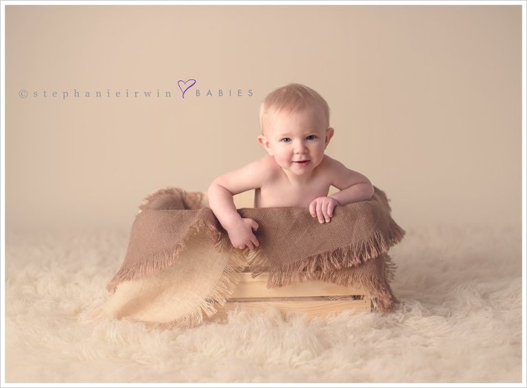Baby boy 1 year photography session with Markham baby photographer Stephanie Irwin Photography