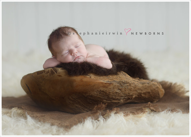 Miss Audrey, perfectly posed fast asleep during her newborn photography session