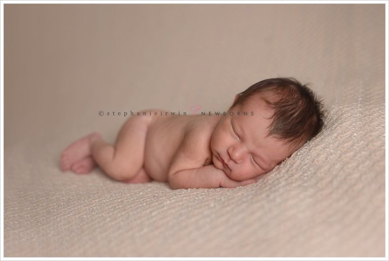 Markham baby photography of sleepy baby boy