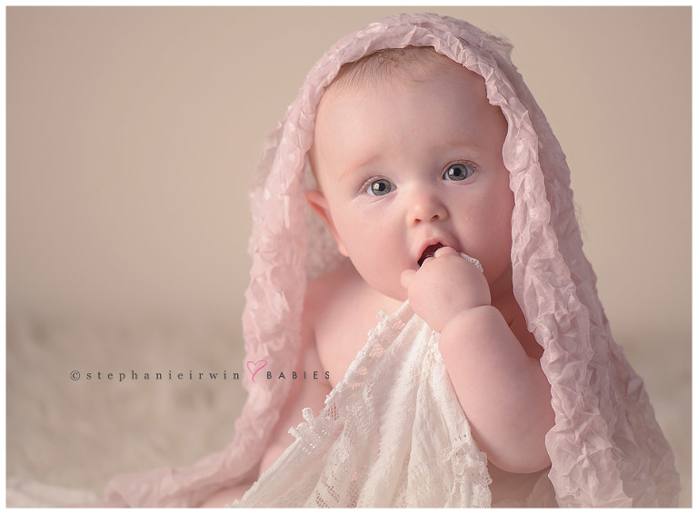 modern Toronto baby photography of adorable baby girl